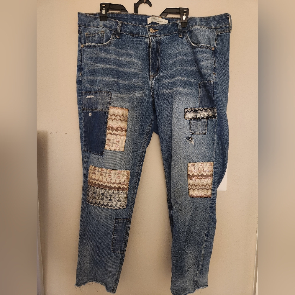 Denim Jeans with Patches size 18W